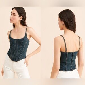 Lioness Capri Corset Top - Denim